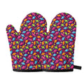 Sweet Candy Pattern Print Oven Mitts