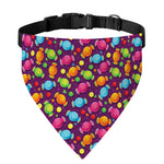 Sweet Candy Pattern Print Over The Collar Dog Bandana
