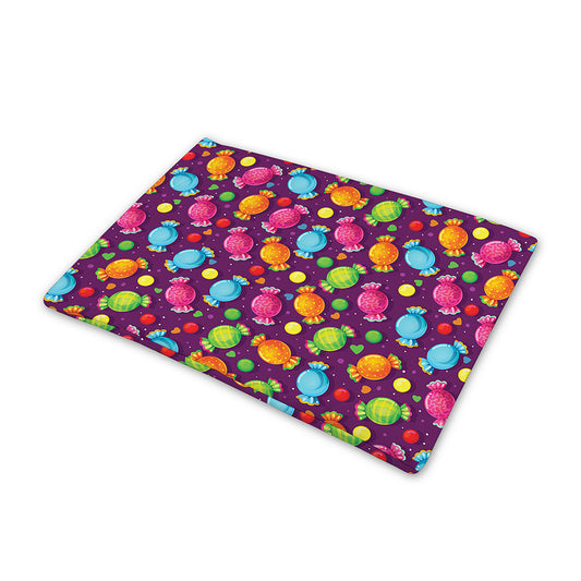 Sweet Candy Pattern Print Pet Cooling Mat Cover