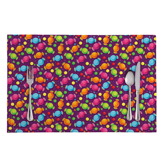 Sweet Candy Pattern Print Placemat