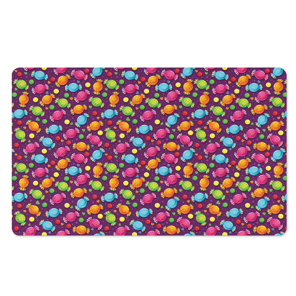 Sweet Candy Pattern Print Polyester Doormat