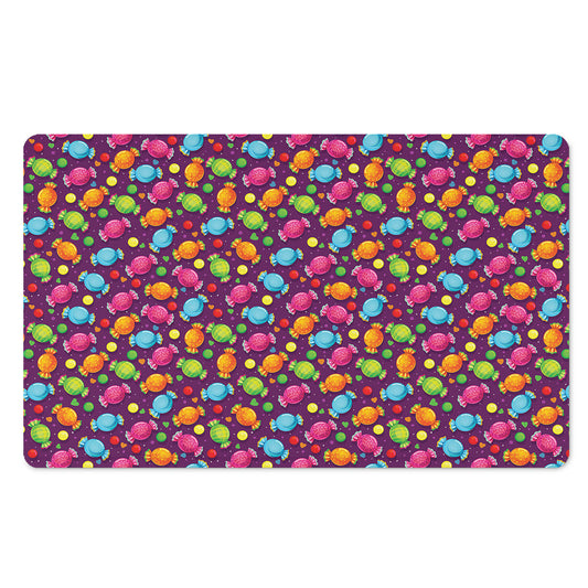 Sweet Candy Pattern Print Polyester Doormat