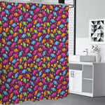 Sweet Candy Pattern Print Premium Shower Curtain