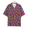 Sweet Candy Pattern Print Rayon Hawaiian Shirt