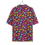 Sweet Candy Pattern Print Rayon Hawaiian Shirt