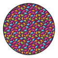 Sweet Candy Pattern Print Round Floor Mat