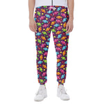 Sweet Candy Pattern Print Scuba Joggers