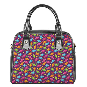 Sweet Candy Pattern Print Shoulder Handbag