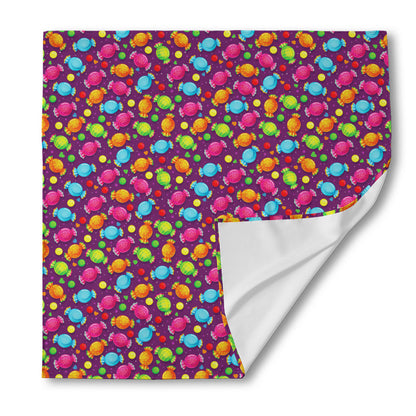 Sweet Candy Pattern Print Silk Bandana