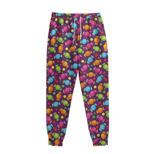 Sweet Candy Pattern Print Sweatpants