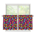 Sweet Candy Pattern Print Tier Curtains