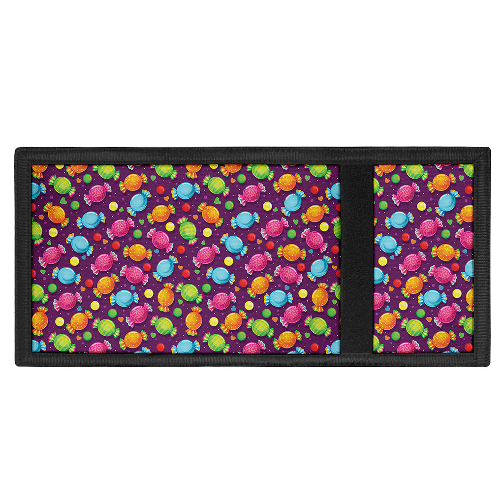 Sweet Candy Pattern Print Trifold Wallet