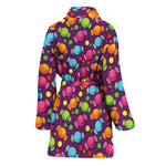 Sweet Candy Pattern Print Women's Bathrobe