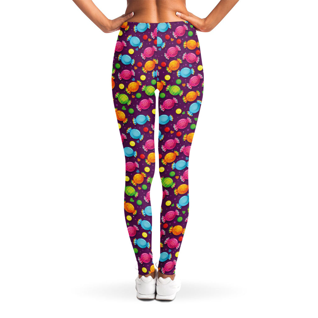 Sweet Candy Pattern Print Women's Leggings