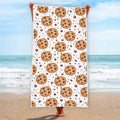 Sweet Cookie Pattern Print Beach Towel