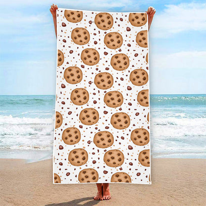 Sweet Cookie Pattern Print Beach Towel