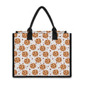 Sweet Cookie Pattern Print Canvas Tote Bag