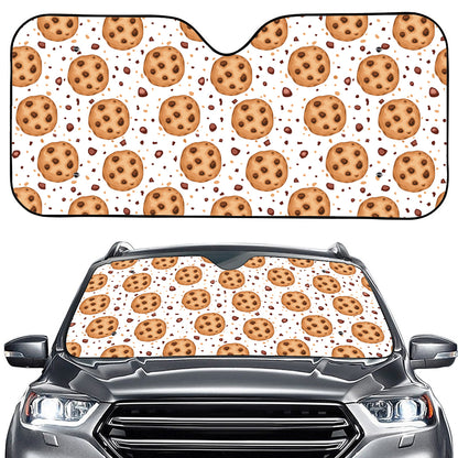 Sweet Cookie Pattern Print Car Windshield Sun Shade