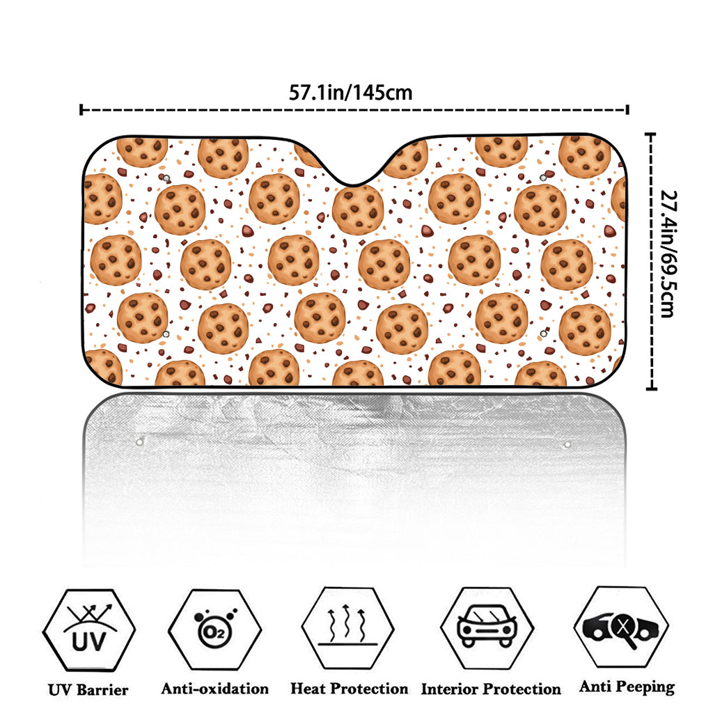 Sweet Cookie Pattern Print Car Windshield Sun Shade