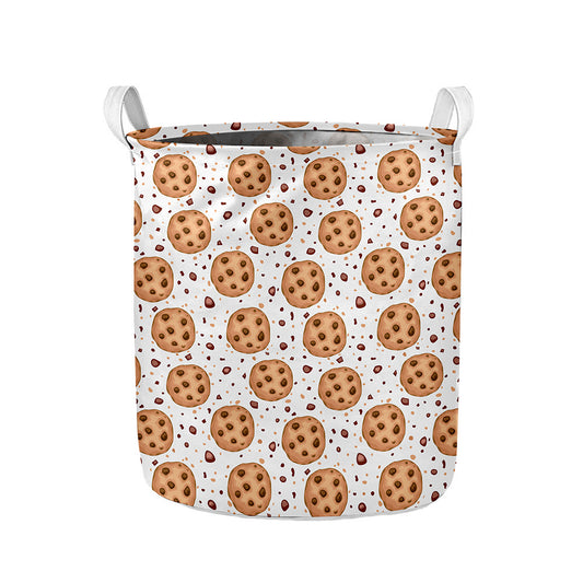 Sweet Cookie Pattern Print Collapsible Laundry Basket