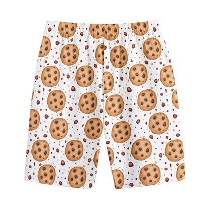 Sweet Cookie Pattern Print Cotton Shorts
