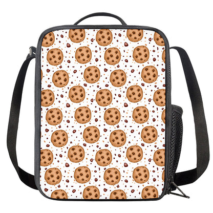 Sweet Cookie Pattern Print Crossbody Lunch Bag