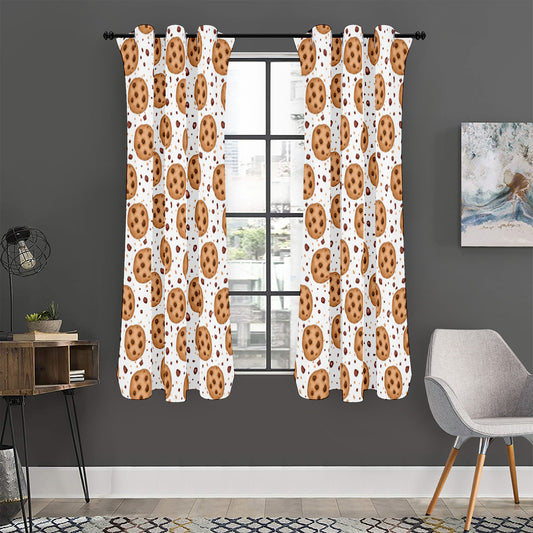 Sweet Cookie Pattern Print Curtain