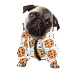Sweet Cookie Pattern Print Dog Zip Up Hoodie