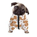 Sweet Cookie Pattern Print Dog Zip Up Jacket