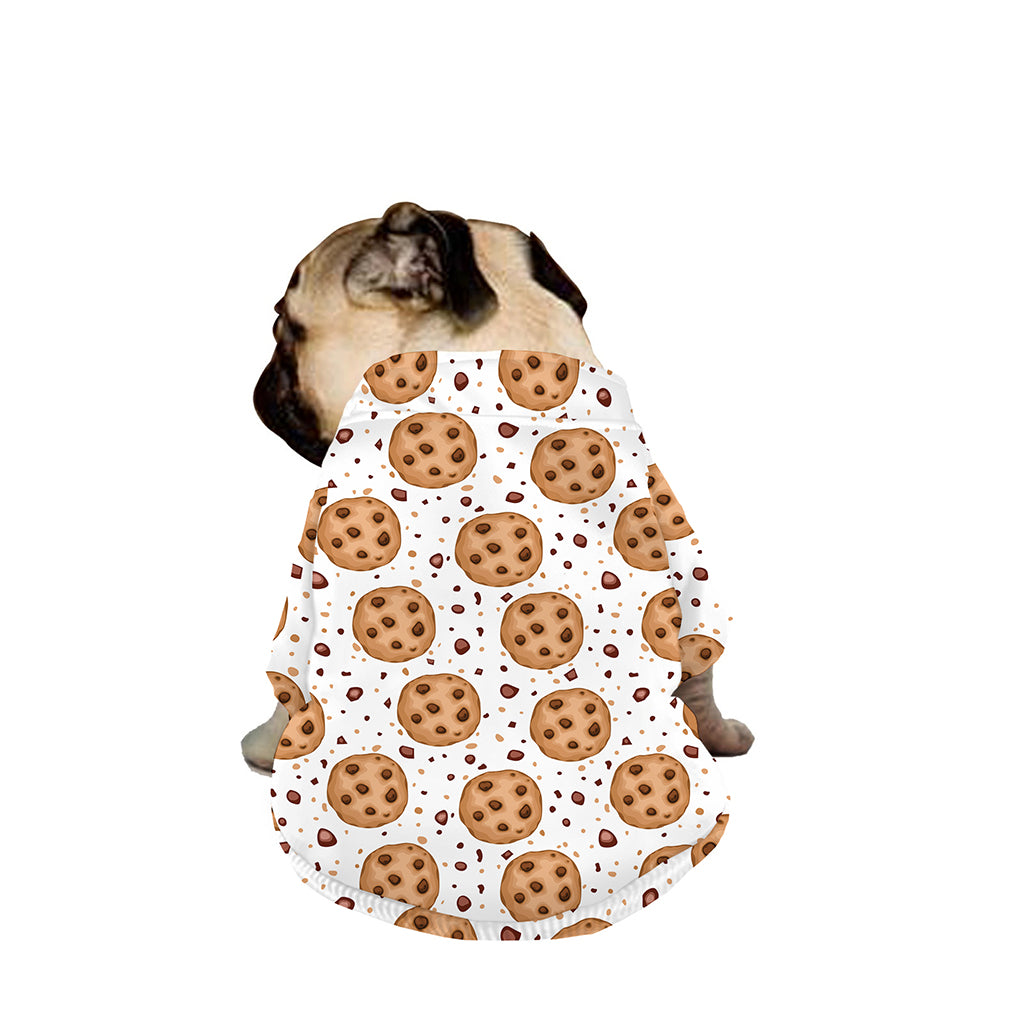 Sweet Cookie Pattern Print Dog Zip Up Jacket