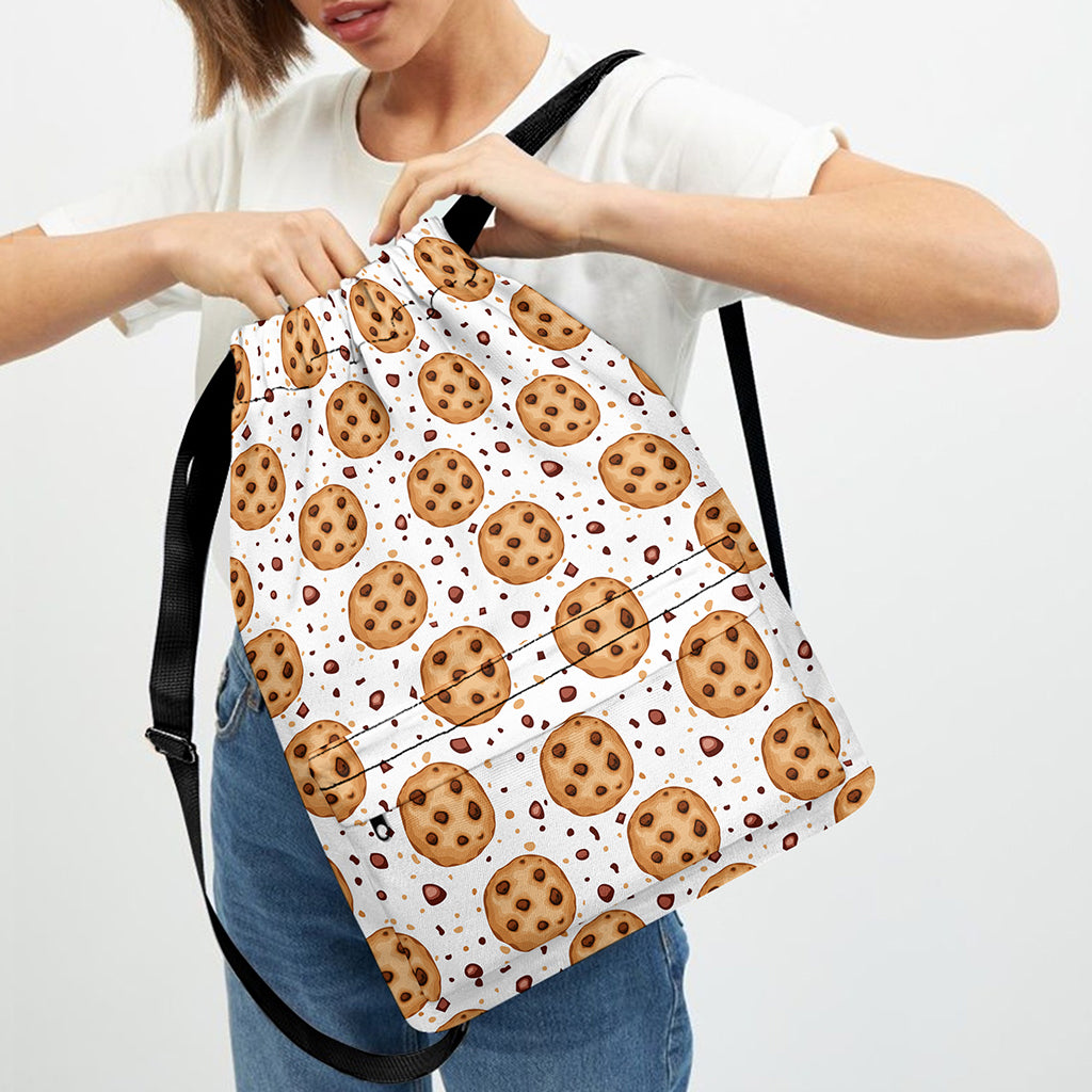 Sweet Cookie Pattern Print Drawstring Backpack