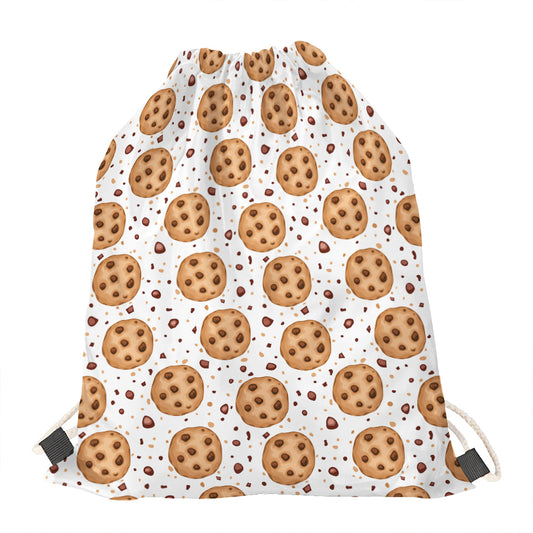 Sweet Cookie Pattern Print Drawstring Bag
