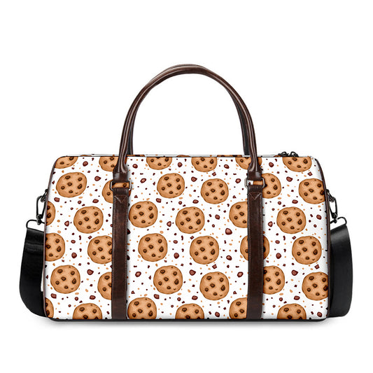 Sweet Cookie Pattern Print Duffle Bag