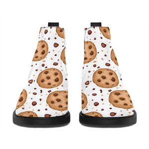 Sweet Cookie Pattern Print Flat Ankle Boots