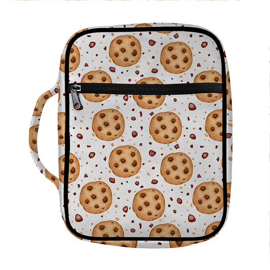 Sweet Cookie Pattern Print Front Pocket Bible Bag