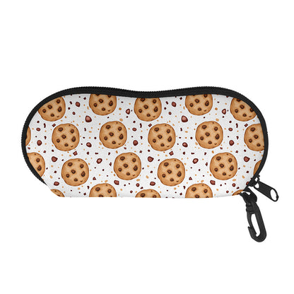 Sweet Cookie Pattern Print Glasses Case