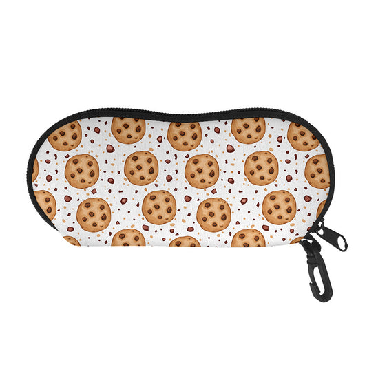 Sweet Cookie Pattern Print Glasses Case