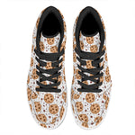 Sweet Cookie Pattern Print High Top Leather Sneakers