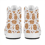 Sweet Cookie Pattern Print High Top Leather Sneakers