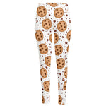 Sweet Cookie Pattern Print High-Waisted Pocket Leggings