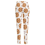 Sweet Cookie Pattern Print High-Waisted Pocket Leggings