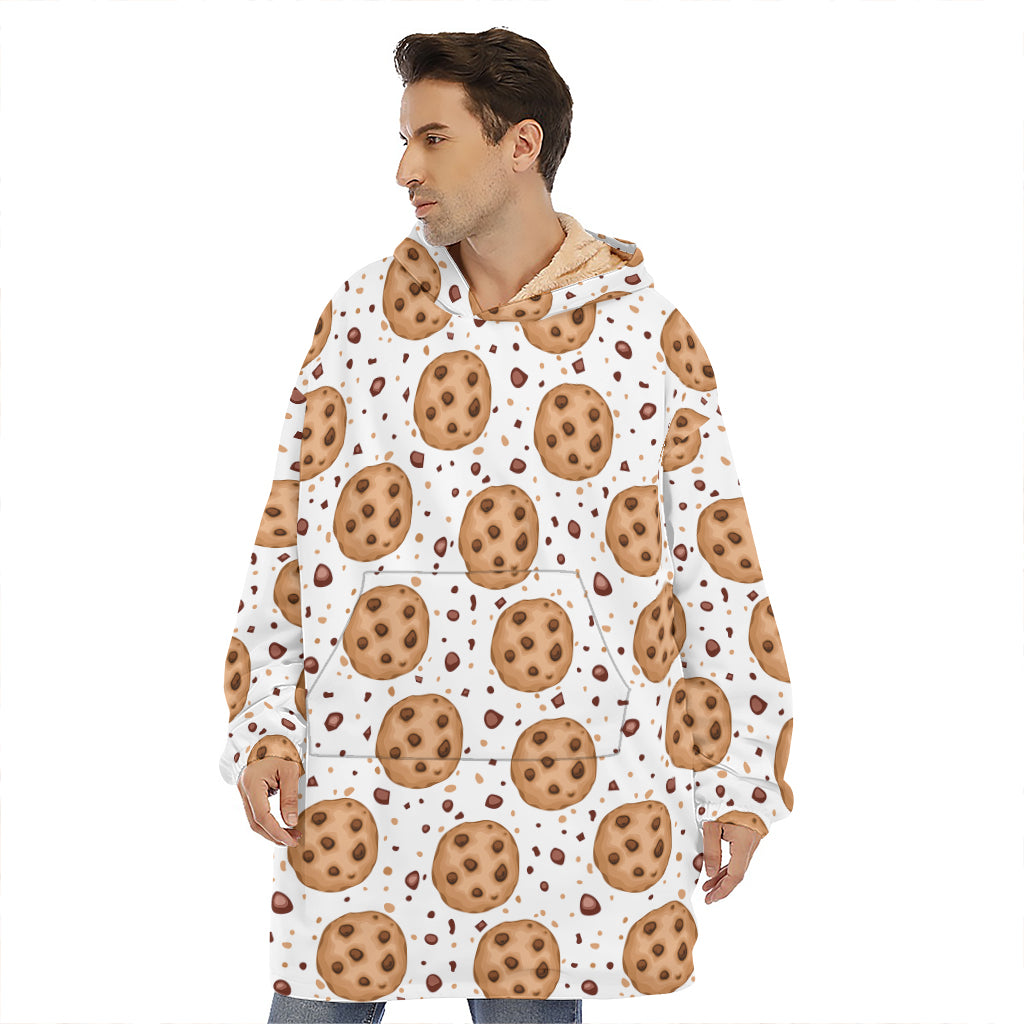 Sweet Cookie Pattern Print Hoodie Blanket