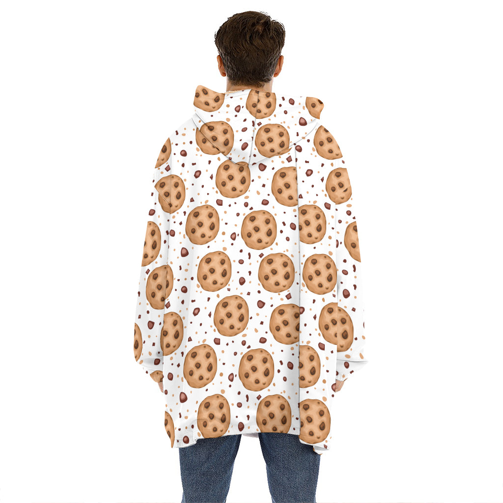 Sweet Cookie Pattern Print Hoodie Blanket