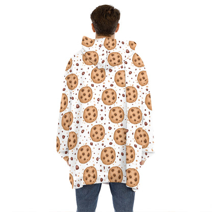 Sweet Cookie Pattern Print Hoodie Blanket