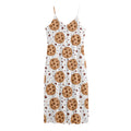 Sweet Cookie Pattern Print Jersey Midi Cami Dress