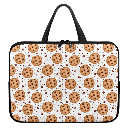 Sweet Cookie Pattern Print Laptop Sleeve With Handle
