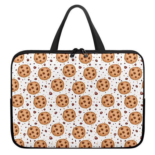 Sweet Cookie Pattern Print Laptop Sleeve With Handle