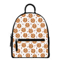 Sweet Cookie Pattern Print Leather Backpack