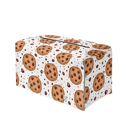 Sweet Cookie Pattern Print Leather Tissue Box Cover
