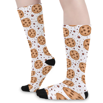 Sweet Cookie Pattern Print Long Socks